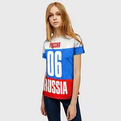 Футболка женская Russia: from 06 цвета 3D-принт — фото 2