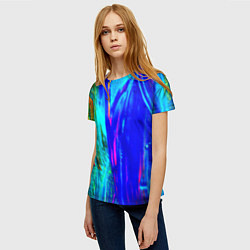 Футболка женская Разводы красок, цвет: 3D-принт — фото 2