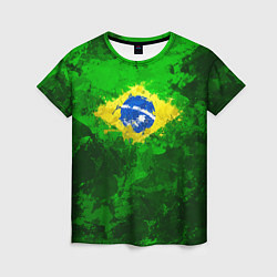 Футболка женская Бразилия, цвет: 3D-принт