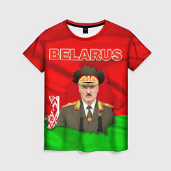 Футболка женская Belarus: Lukashenko цвета 3D-принт — фото 1