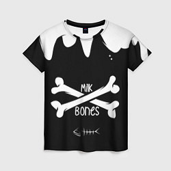 Футболка женская Milk Bones (Молочные Кости), цвет: 3D-принт