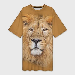 Женская длинная футболка Царский лев