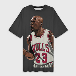 Женская длинная футболка Bulls 23: Jordan