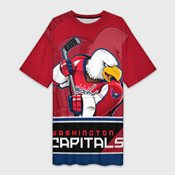 Женская длинная футболка Washington Capitals