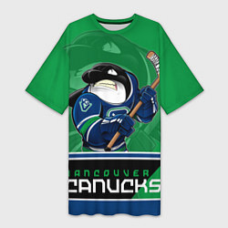 Женская длинная футболка Vancouver Canucks