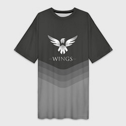 Футболка женская длинная Wings Uniform, цвет: 3D-принт