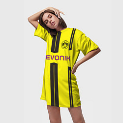 Футболка женская длинная BVB: Marco Reus, цвет: 3D-принт — фото 2