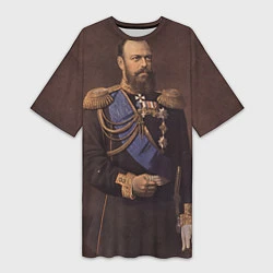 Женская длинная футболка Александр III Миротворец