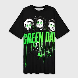 Женская длинная футболка Green Day: Acid eyes