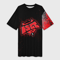 Женская длинная футболка HellRaisers: Black collection