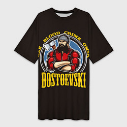 Футболка женская длинная Dostoevsky: Crime Omsk, цвет: 3D-принт