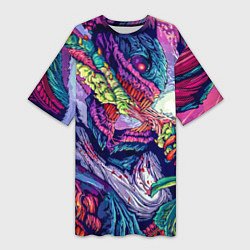 Женская длинная футболка Hyper Beast Style