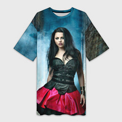 Женская длинная футболка Evanescence