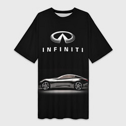 Женская длинная футболка Infiniti