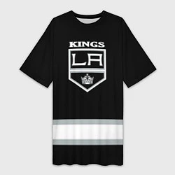 Футболка женская длинная Los Angeles Kings NHL, цвет: 3D-принт