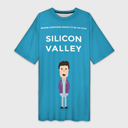 Женская длинная футболка Silicon Valley