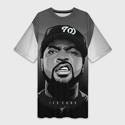 Женская длинная футболка Ice Cube: Gangsta