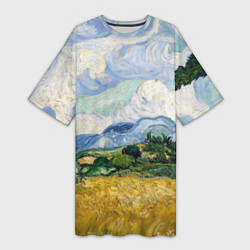 Женская длинная футболка Ван Гог Картина