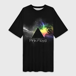 Женская длинная футболка Pink Floyd Logo