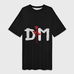 Женская длинная футболка DM: Rose