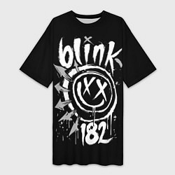 Женская длинная футболка Blink-182