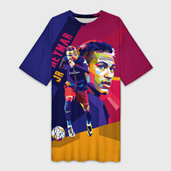 Женская длинная футболка Jr. Neymar