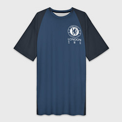 Женская длинная футболка Chelsea FC: London SW6