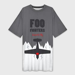 Женская длинная футболка Foo Fighters: Learn to fly