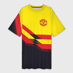 Женская длинная футболка Man United FC: Yellow style