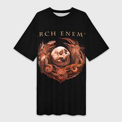 Футболка женская длинная Arch Enemy: Kingdom, цвет: 3D-принт
