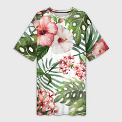 Женская длинная футболка Таинственный остров