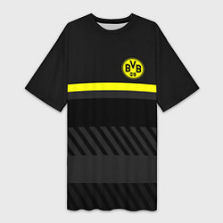Футболка женская длинная FC Borussia 2018 Original #3, цвет: 3D-принт