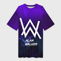 Женская длинная футболка Alan Walker: Space Collection