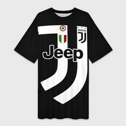 Футболка женская длинная FC Juventus: FIFA 2018, цвет: 3D-принт