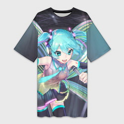 Женская длинная футболка Vocaloid