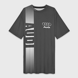 Женская длинная футболка Audi: Grey Sport