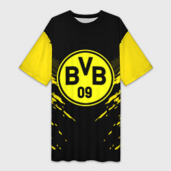 Футболка женская длинная Borussia FC: Sport Fashion, цвет: 3D-принт