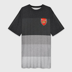 Женская длинная футболка ФК Арсенал: Серый стиль