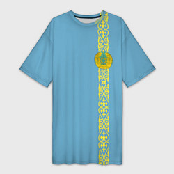 Женская длинная футболка I Love Kazakhstan