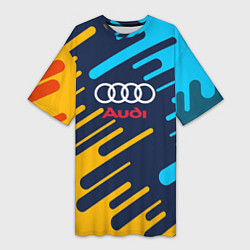 Женская длинная футболка Audi: Colour Sport