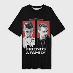 Женская длинная футболка Markul: Friends & Family