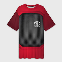 Женская длинная футболка Toyota: Metal Sport