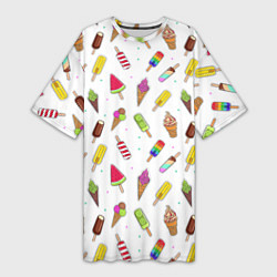 Женская длинная футболка Summer Mix