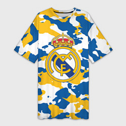 Женская длинная футболка Real Madrid: Camo