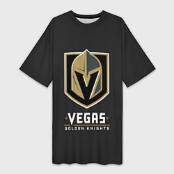 Футболка женская длинная Vegas: Golden Knights, цвет: 3D-принт