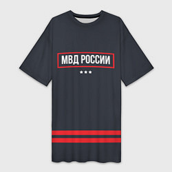 Женская длинная футболка МВД России