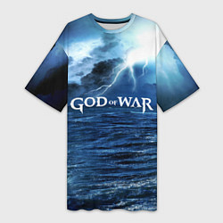 Женская длинная футболка God of War: Sea ​​rage