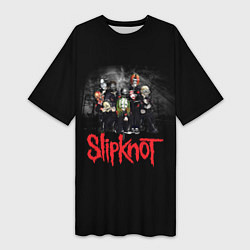 Женская длинная футболка Slipknot Band