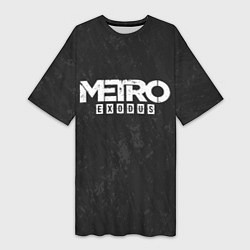 Женская длинная футболка Metro Exodus: Space Grey