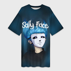 Футболка женская длинная Sally Face, цвет: 3D-принт